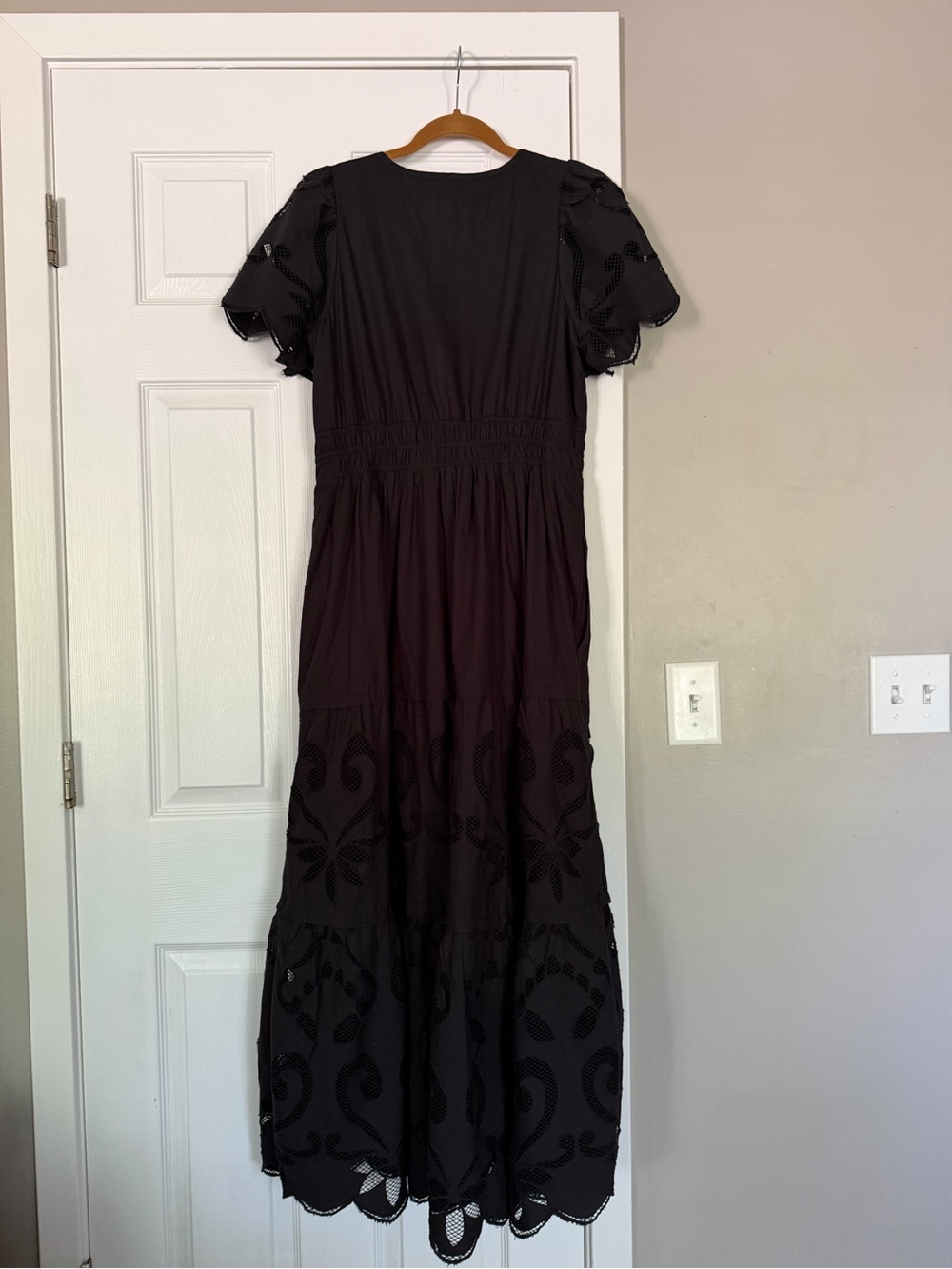 Anthropologie Black Somerset Lace Maxi Dress - Picture 3 of 12